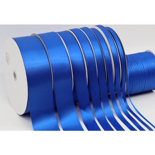 25Yards/Roll Royal Blue Grosgrain Silk Satin Ribbons Arts Crafts Sewing Ribbon DIY Materials Gift Wrapping Supplies