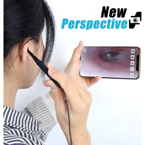 3.9MM lens 3-in-1 Visual Earpick Ear Cleaning Tool ear otoscope 6 led medical In-ear Cleaner camera endoscope inspection camera