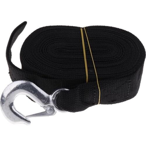 7m Boat Winch Trailer Replacement Webbing Nylon Strap with Heavy Duty Hook