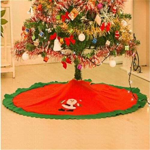 95cm Christmas Tree Santa Claus Red Skirt XMAS Tree Decoration Creativity Home Party Merry Christmas Supplies