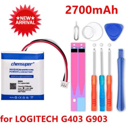 Chensuper 2700mAh 533-000130 Battery for LOGITECH G403 G903 G900 G703 x100 Wireless Mouse Batteries