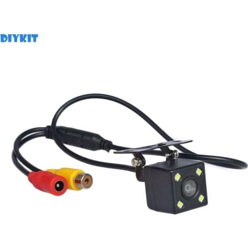 DIYKIT New Wide Angle Waterproof Car Reverse LED Night Vision Color Rear View Car Camera for Parking Assistance System