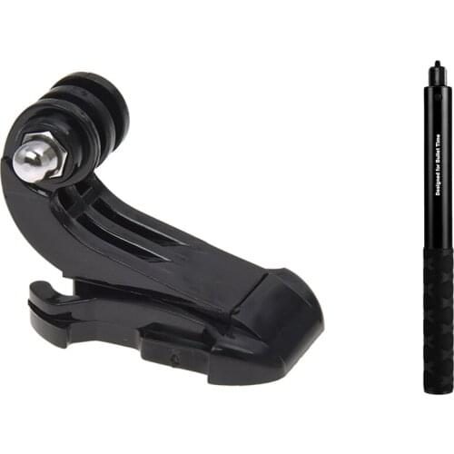 J-Hook Buckle Adapter Surface Mount Vertical for GoPro HD Hero 2 & Rotation Extension Telescopic Rod for Insta360 One X