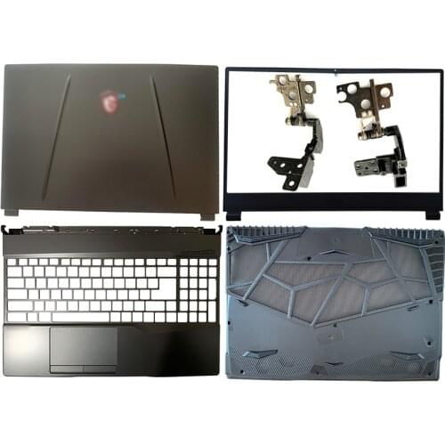 NEW Laptop LCD Back Cover/Front Bezel/Hinges/Palmrest/Bottom Case For MSI GL65 GP65 GE65 MS-16U1 3076U1A222HG01