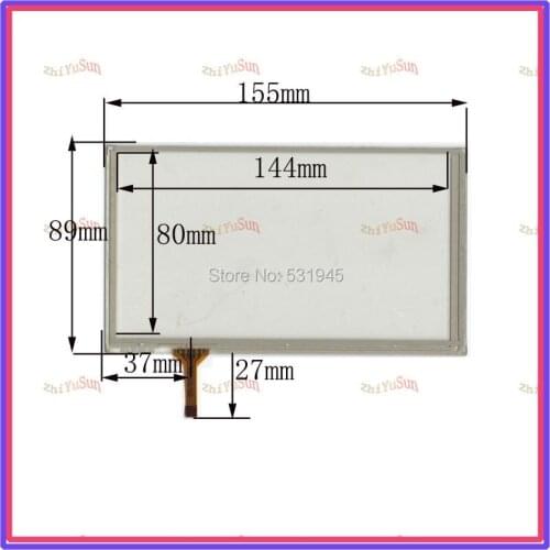 ZhiYuSun HLD-TP-0652 NEW6Inch Touch Screen155mm*89mm 4 wire resistive USB touch panel overlay kit digital product 155*89