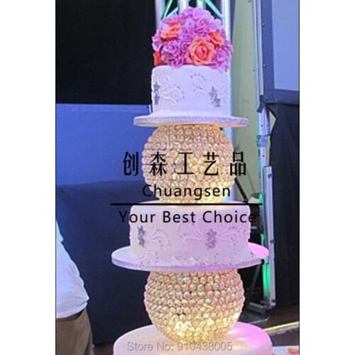 New products bling cake stands, wedding acrylic crystal ball cake stand for cake,wedding decorating cake holder centerpiece