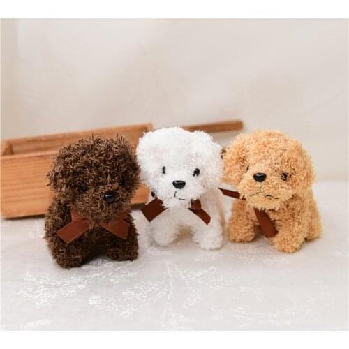 New Cute Stylish soft Popular simulation Teddy dog pendant Exquisite Keychain Soothing doll christmas gift