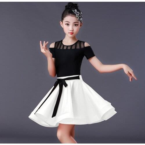Girls Performance Dresses Separable Professional Competition Suit Latin Dance Practice Clothes Ballroom Dancing Dress ZL830