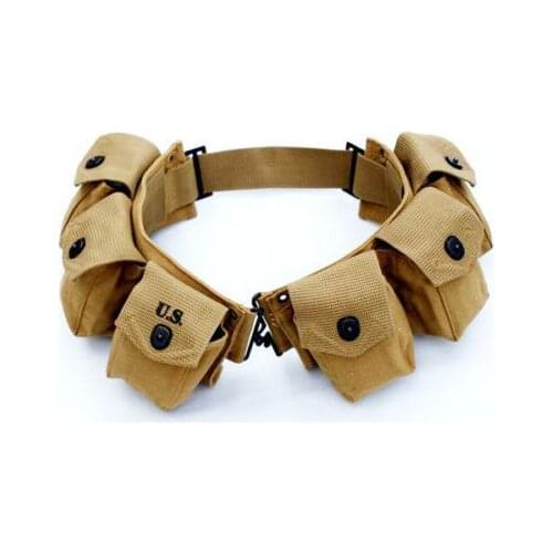 WWII WW2 US Army Paratrooper Infantry Bar Equipment Belt