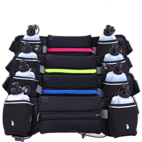 Running Waist Bags Outdoor For Man&Women Jogging Waist Pack Hydration Belt Bag Water Bottle Fitness Gym Lightweight Sport Wallet