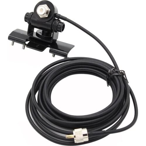 RB-400 Car Antenna Mount Bracket + 5M PL259 Connector Extend Cable Feeder Cable for Mobile Radio TH-9800 BJ-218 KT8900