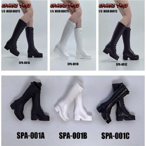 SPA-001 In Stock 1/6 Scale Female Figure Accessory High Boots Hollow Accessories for 12'' Woman Soldier Action Figure Body