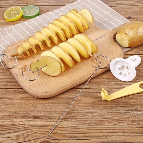 Potato Spiral Cutter Cucumber Slicer Kitchen Accessories Vegetable Spiralizer Spiral Potato Cutter Slicer Kitchen Gadgets