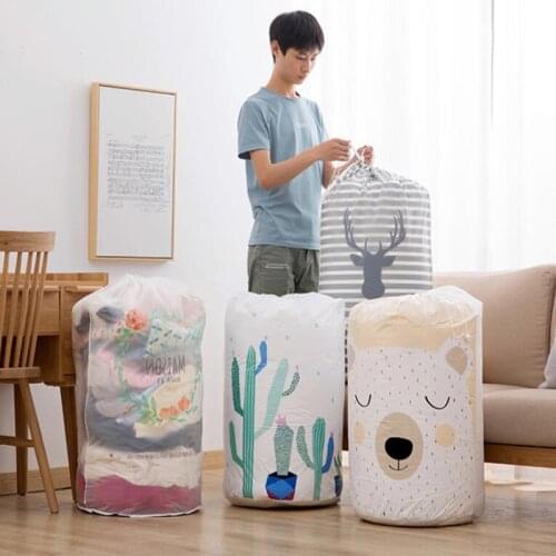 Quilt Storage Bag Collapsible Storage Bag Clothes Blanket Organizer Wardrobe Sweater Bundle Pocket Travel Luggage Accessories