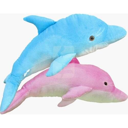 High quality cartoon dolphin plush toy, soft throw pillow toy birthday gift h2969
