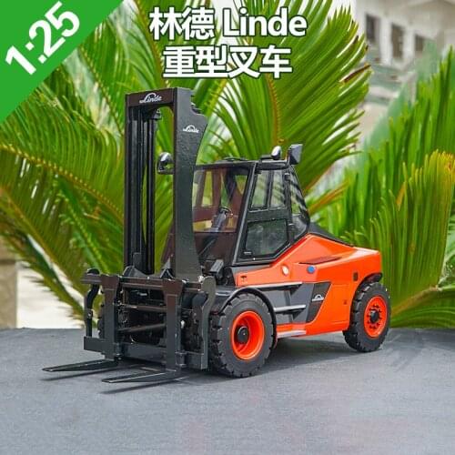 1:25 scale Linde heavy forklift container alloy engineering machinery model metal car toy collection children gift collection