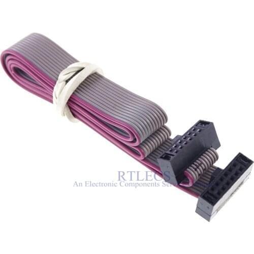 100pcs 0.050" 1.27 mm pitch 12 Pin 2x6 Position Flat IDC Wire Cable assembly JTAG ISP DOWNLOAD Extension Cable IDC Assemblies