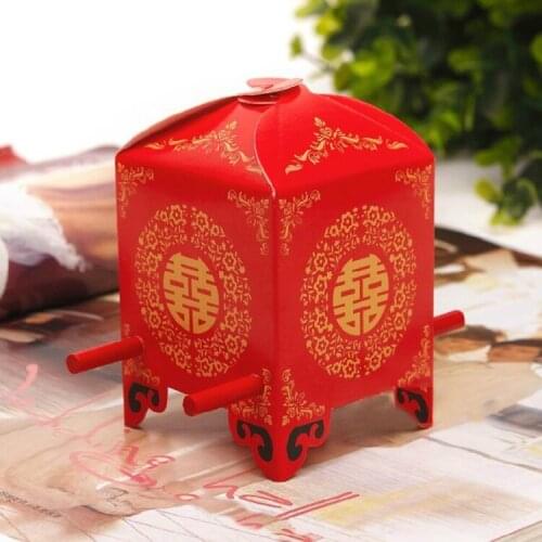 2000pcs Bride sedan chair chinese Wedding Favor Boxes gift box candy box Free SHipping