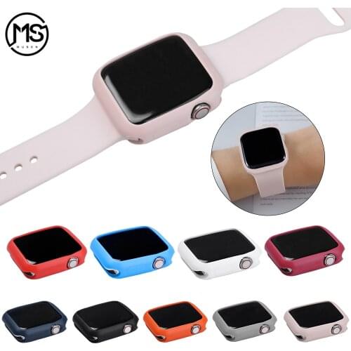 Suitable for Apple Watch 3 2 1 42MM 38MM Cover Protection Shell apply to iWatch 4 5 40MM 44MM ProBefit Candy Soft Silicone Case