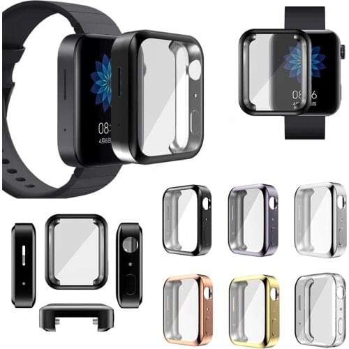 Case cover for Xiaomi Smart watch Screen Protector Soft Cover Tpu Bumper for Mi Watch Accessories All-Around TPU Anti scratch
