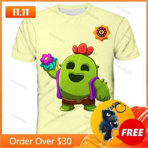Childrens Wear Kids T-shirts Browlers 3d T-shirt Shirts Boys Girls Cute Short Sleeve Tshirt Coat Teen Clothes