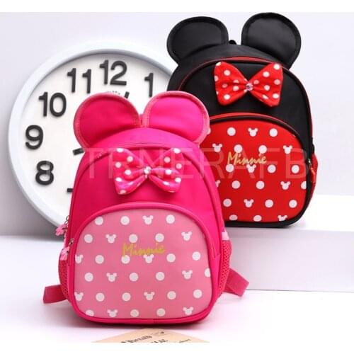 Disney mickey mouse Children school bag kindergarten boy baby new Minnie Mouse backpack 3-6 years old baby cute girl backpack
