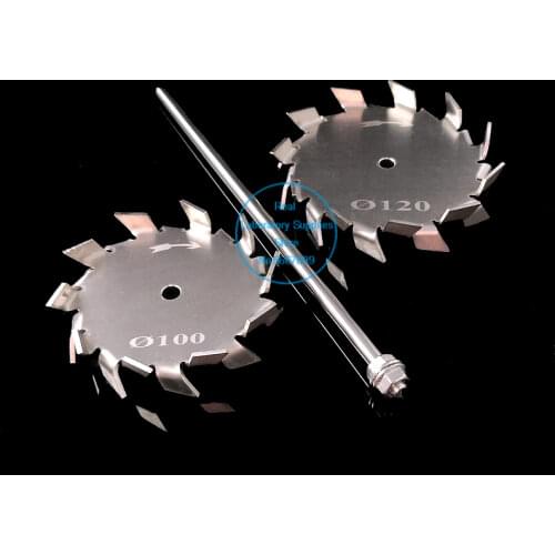 1pc Lab 3cm To 15cm 304 Stainless Steel Dispersing Disk, Sawtooth Type Stirring Paddle, Round Dispersing Blade