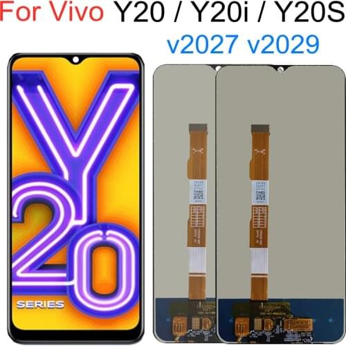 For Vivo Y20 2020 2021 / Y20i / Y20S 2020 v2027 v2029 Touch 6.51" LCD Display Touch Panel Digiziter Assembly Replacement
