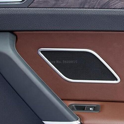 For Volkswagen Touran 2016-2018 2019 ABS Matte Rear Door Audio Speaker Loudspeaker Cover Trim Frame Interior Car Accessories