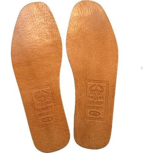 Breathable Leather Insoles Women Men Ultra Thin Deodorant Shoes Insole Pads Inserts Absorb Sweat Inner Soles