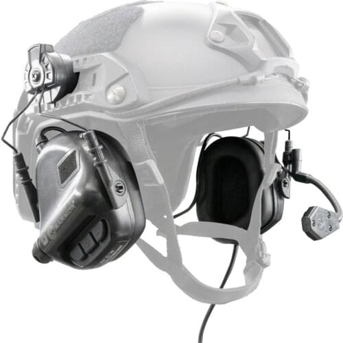 EARMOR Military Tactical M32H MOD3 Headset & RAC Rail Adapter Set Noise Canceling Aviation Communication Softair Headphones