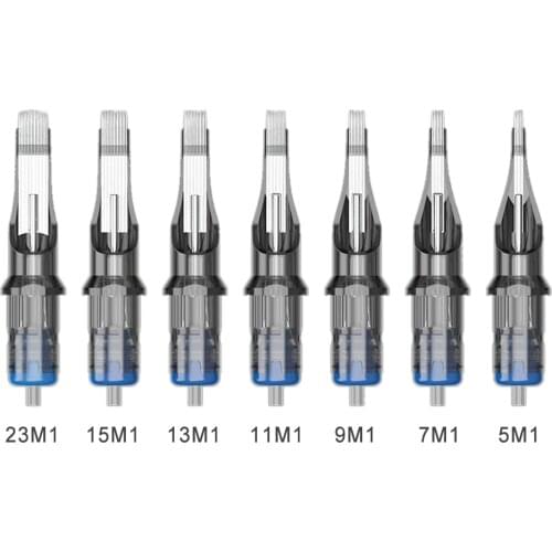 20Pcs/lot Tattoo Needles Disposable Round Liner/Shader 0.35mm Cartridge Tattoo 1205M1/1207M1/1209M1/1211M1/1213M1/1215M1/1223M1