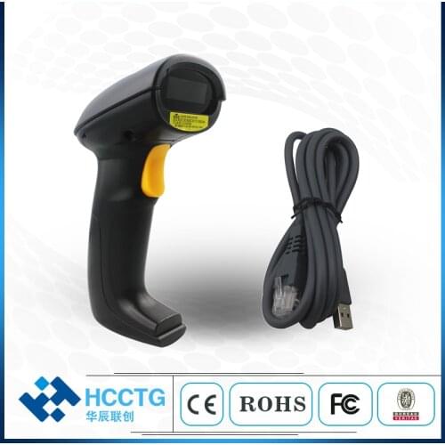 Interface RS232/USB/PS2 Optional Handhold 1D Laser USB Barcode Scanner HS6100