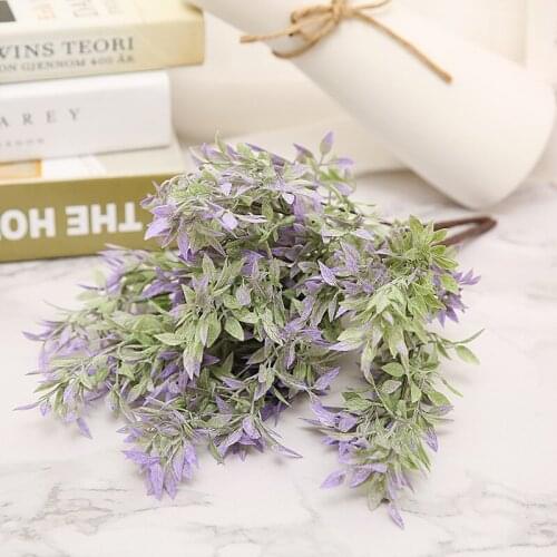 Artificial Plastic Pepper Leaf Artificial Plant Plastic fake green plant for home decoration