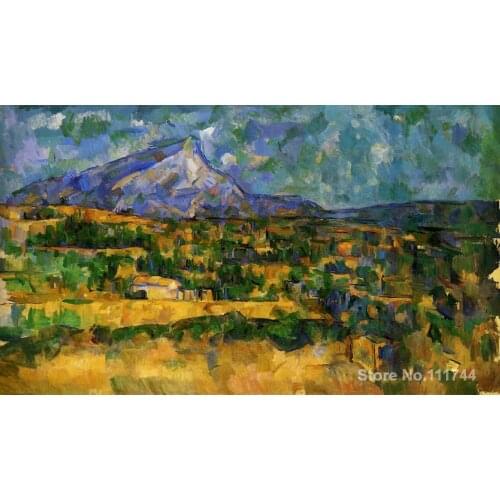 Art impressionism Mont Sainte Victoire Paul Cezanne paintings reproduction High quality Hand painted