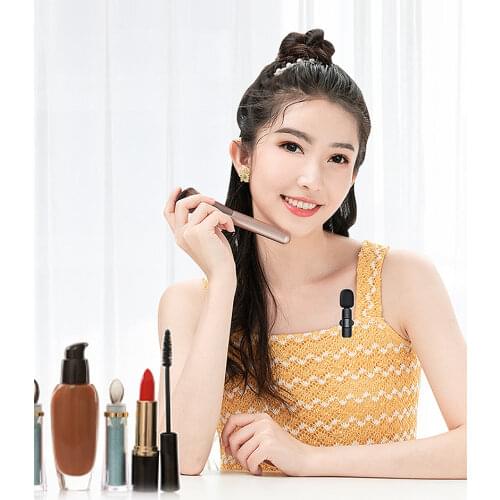 Wireless Lavalier Microphone Lapel Clip Mic for iPhone Android Support Multi-channel Real-Time Mixing For Facebook Live stream