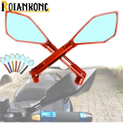 Motorcycle Rearview Mirror Rear View CNC Aluminum for Honda MSX 125 CB650R CB125R XADV X ADV 750 X11 ST1300 Yamaha FZ6 FAZER