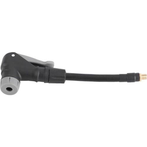 Inflator Hose Connector 2‑In‑1 Tire Inflator Hose Adapter Air Chuck Rubber Extension Tube for American French Tire Valve