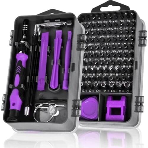 New 115 in 1 Screwdriver Set of Screw Driver Bit Set Multi-function Precision Mobile Phone Repair Device Hand Tools Torx Hex Diy