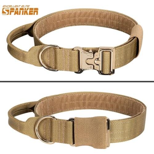 EXCELLENT ELITE SPANKER Outdoor Dog Collar Training Dogs Collar Tactical Durable Nylon Dog Collars Adjustable