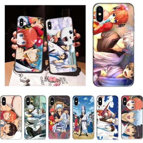 Zororong Hot Anime GINTAMA Sakata Gintoki Shimura Shinpachi Kagura Phone Case For iPhone 12 Mini 11 Pro XS Max X XR 7 8 Plus