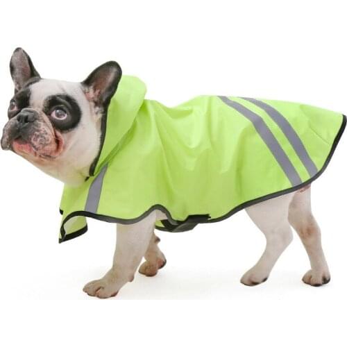Reflective Dog Raincoat Schnauzer Pug French Bulldog Clothes Corgi Shiba Inu Samoyed Golden Retriever Clothing Big Dog Coat