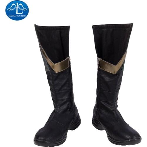 MANLUIYUNXIAO Superhero Titans Robin Cosplay Boots Nightwing Men Adult Halloween Anime Shoes Attack on Titan