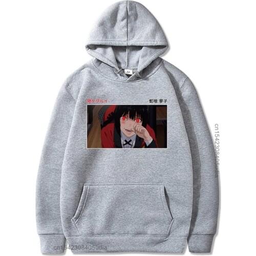 Jabami Yumeko Hoodie Kakegurui Jabami Yumeko Anime Women/Men Long Sleeve Print Sweatshirt Hoody Pullover Harajuku