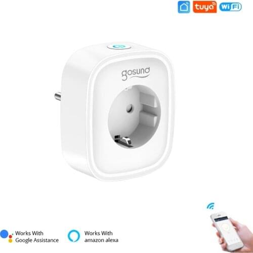 Gosund WiFi EU Smart Plug Socket Tuya/Smart Life Remote Control Home Appliances Works With Alexa Google Home No Hub Require