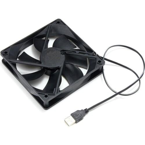 USB Cooler Cooling Fan 5V DC Brushless CPU PC Computer Case 120mm GDeals