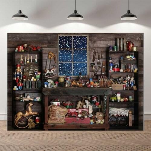 NeoBack Vinyl Wood Christmas Backgrounds For Photography Winter Snow Snowman Gift Baby Newborn Portrait Photo Backdrop Photocall