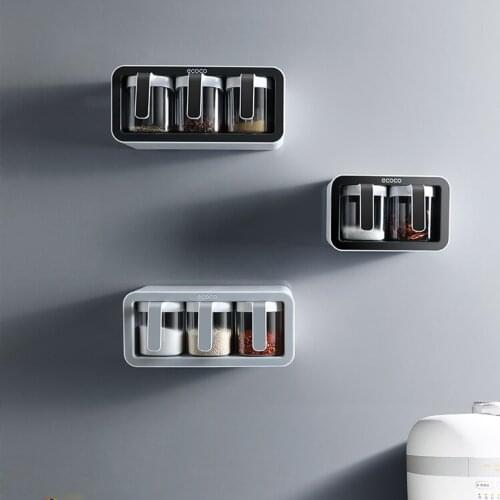 Moisture Proof Spice Rack Salt Sugar Pepper Nordic Waterproof Creative Bbq Spice Jar Organizer Especiero Kitchen Supplies 50