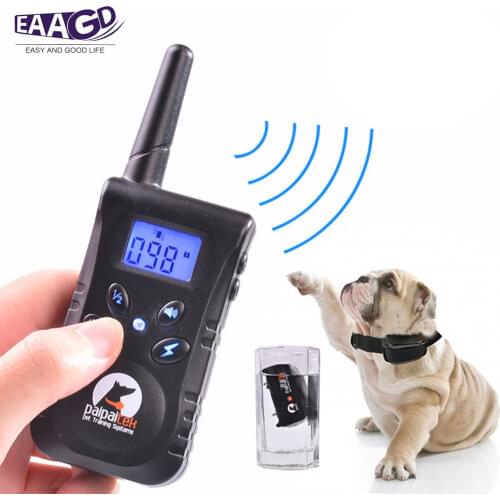 1Set Rechargeable Remote Blue Screen Waterproof Vibrate Shake Pet Dog Training Bark Stop Collar Trainer Pet Dog No Bark Collar