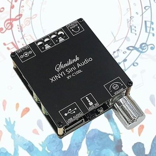 XY-C100L Amplifier Bluetooth 5.0 Wireless Digital Power Stereo Board 100Wx2 Bluetooth Amp Amplificador 3.5MM H054